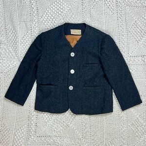 IMP Originals Vintage Boys 4T Wool Blazer Size Gray Sports Coat Blazer Toddler
